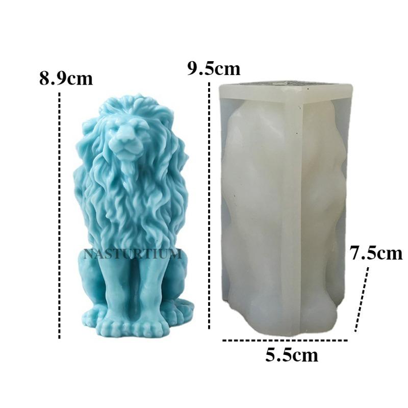 Weiwu Xionglion Silicone Candle Mold 3d Sitting Lion Aromatherapy Gypsum Soap Resin Handicraft Molds Home Decoration Gift