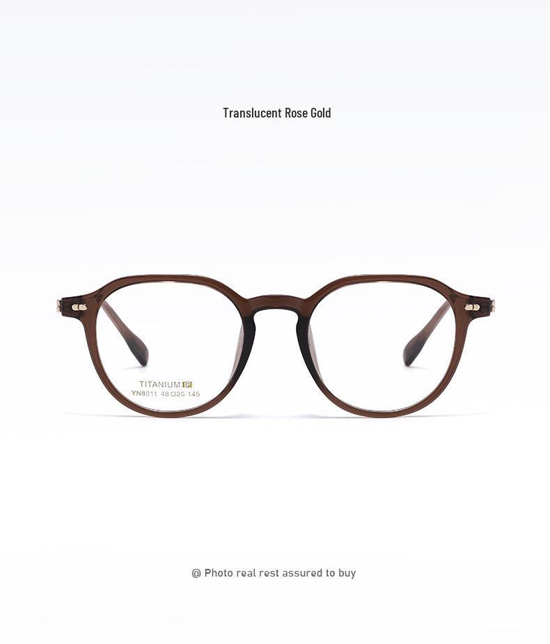 New TR Titanium Ultra-Light Korean Style Eyeglass Frame - Trendy, Versatile & Artistic Retro Design