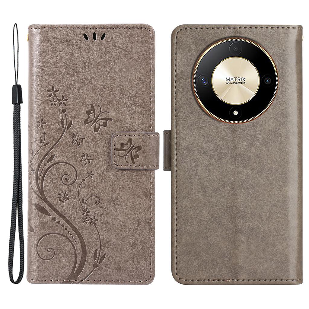 For Honor Magic6 Lite 5G/X50 5G/X9b 5G Wallet Case Butterfly Leather Flip Phone Cover
