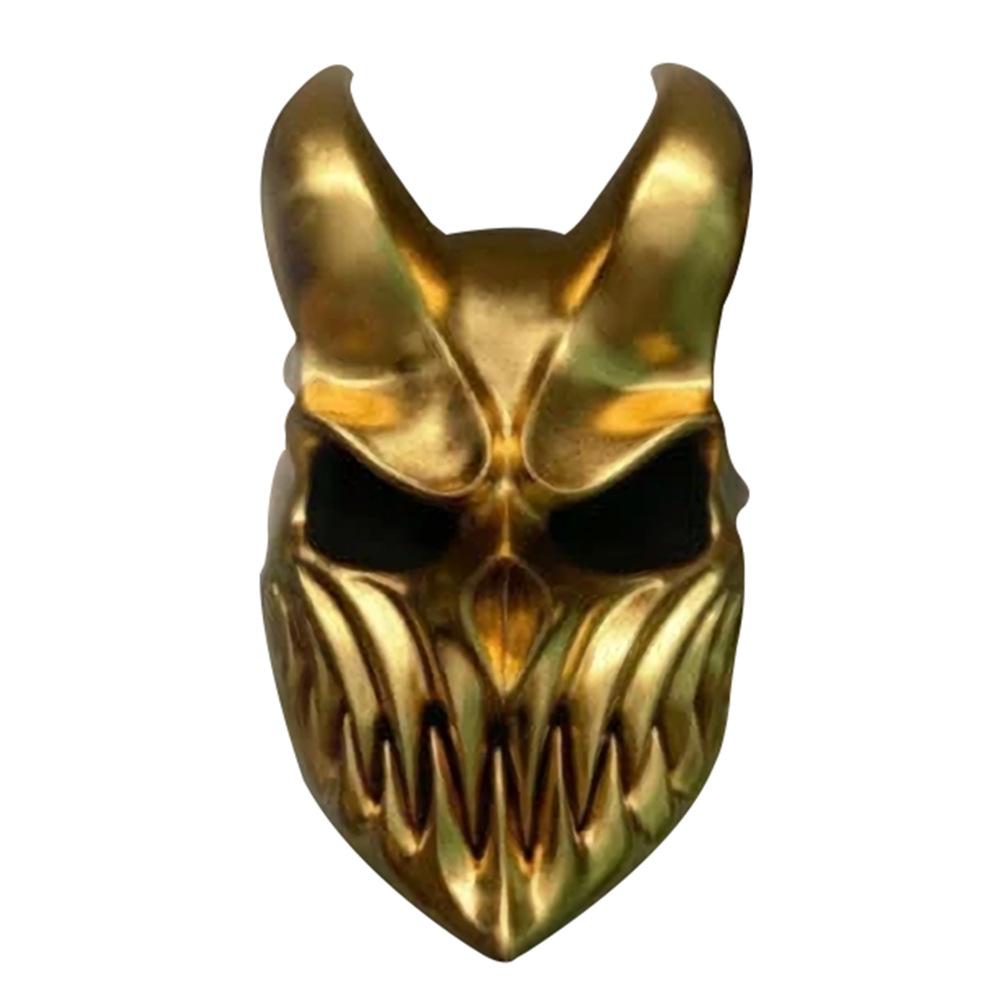 Russian Death Metal Band Mask Music Festival Grim Reaper Dark Ones Glowing Mask Halloween horror mask PVC Deathcore gold