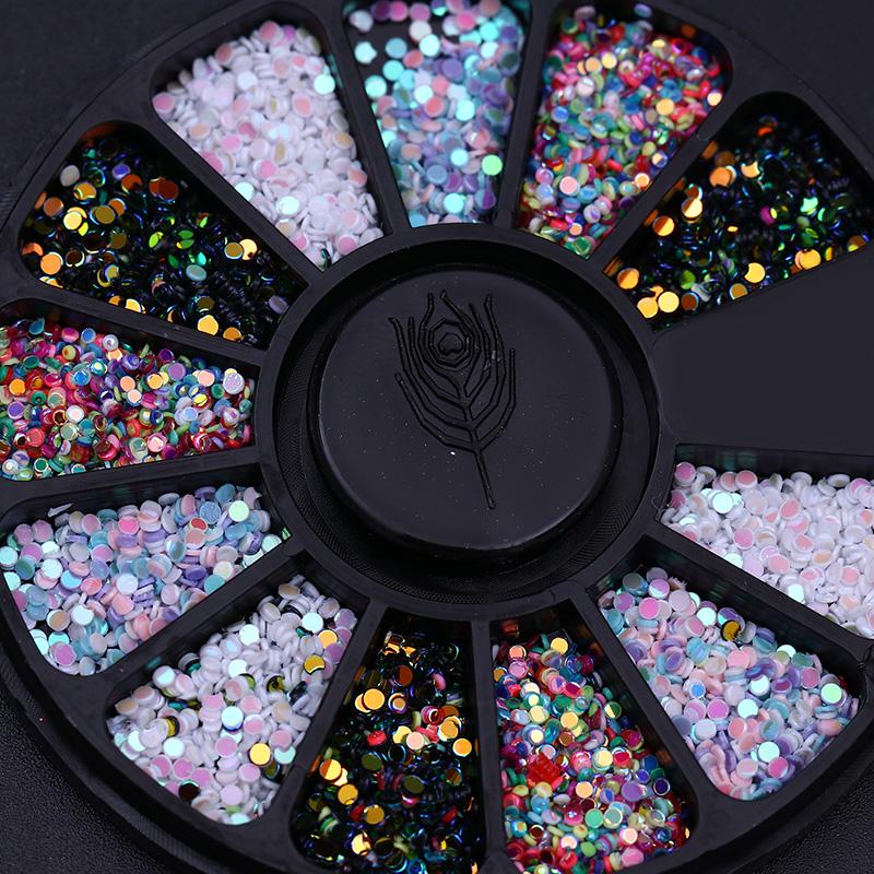 Mixed Color Nail Art Glitter Rhinestone Crystal Gems Jewelry Bead Manicure Decoration Accessories Nail Supplies For Professional