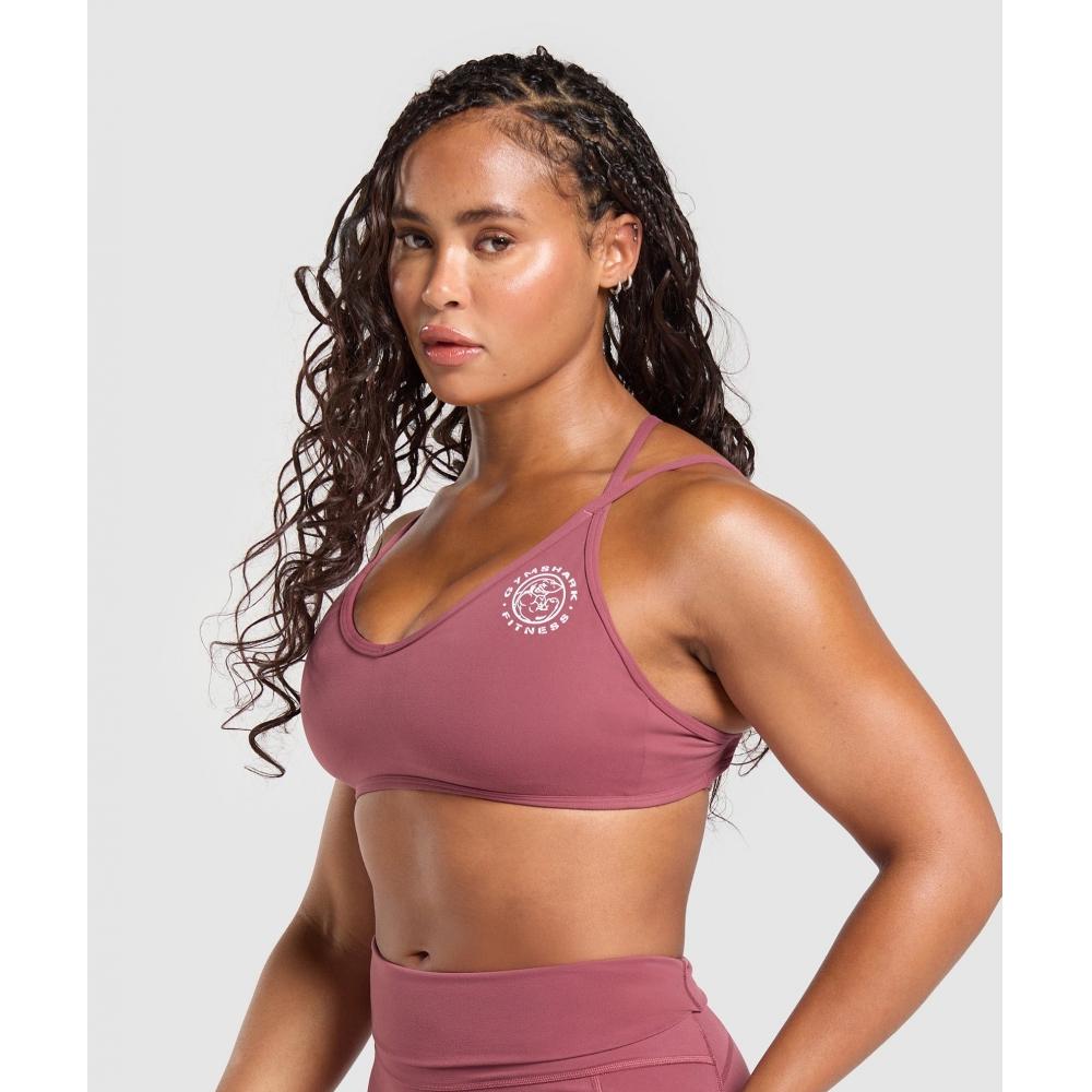 Gymshark Legacy Bra Washed Berry Pink B1c6u Kcps