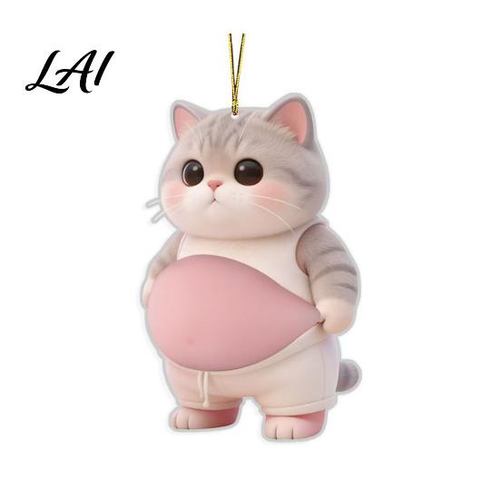 Child Safety Corner Protector Car Pendant Soft Rubber Fat Dog Shape Decompression Toy Adhesive Backing Elastic Cushion Easy Apply Remove Refrigerator