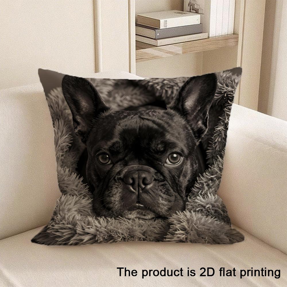 1Pc Cute Animal 2D Flat Printing Pillowcases Sofa Cushion Cover Home Bedroom Room Decoration