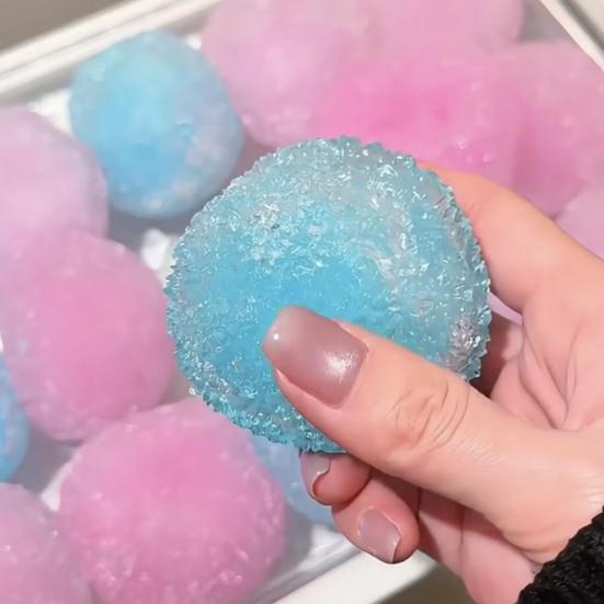 Yousheng Crunchy Stress Ball for Anxiety Relief, Shapeable Waxberry Squeeze Ball Sensory Toy, Moldable Ice Skin Ball Pinch Fidget Toy