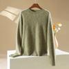 New Autumn-winter Women's Round-neck Pullover Sweater in Candy Colors, Soft and Cozy Inner Layer Top