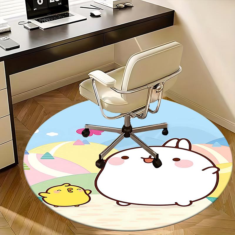 Cute Animal Toy, Goods Chair mat Round Rug Office carpet, Non slip, Suitable for Living Rooms, Bedrooms Decor.1205498a