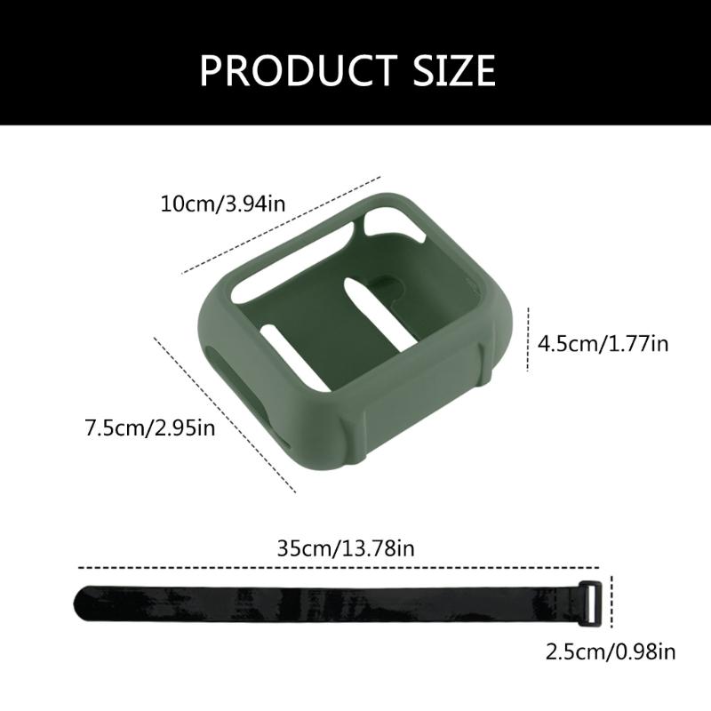 Shockproof Silicone Cover for GO 4 Portable Bluetooth-compatible Speaker, Dustproof Protections with Carrying Hook