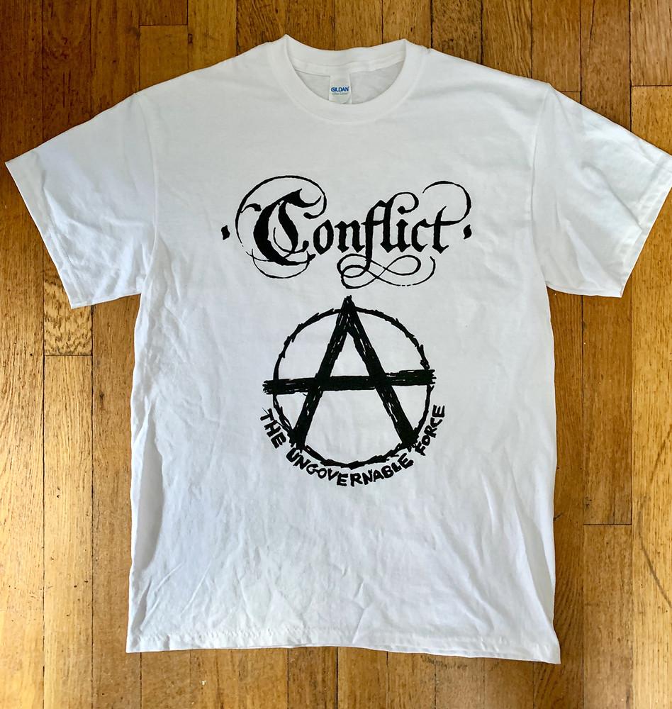 Редкий! Conflict - футболка  Ungovernable Force  Классическая S-5XL EN202 Унисекс XXXL
