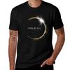 Totale Sonnenfinsternis 8. April 2024 T-Shirt Grafikdruck Kurzarm T-Shirt