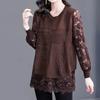 Pullovers Women Long Sleeves Autumn Winter Cotton Blouse Oversized Comfortable Stretch Loose Tops