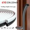 Striscia Meteo 6M Guarnizione Porta Finestra e Porta Striscia Guarnizione Insonorizzazione Supporto Autoadesivo Forma a D Striscia Meteo Porta Camera da Letto