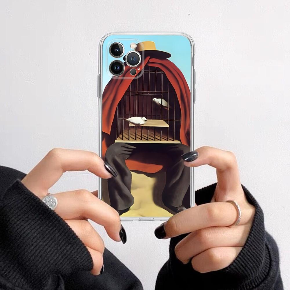 Rene Magritte Phone Case For iPhone 15 14 11 12 13 Mini Pro XS Max Cover 6 7 8 Plus X XR SE 2020 Funda Shell