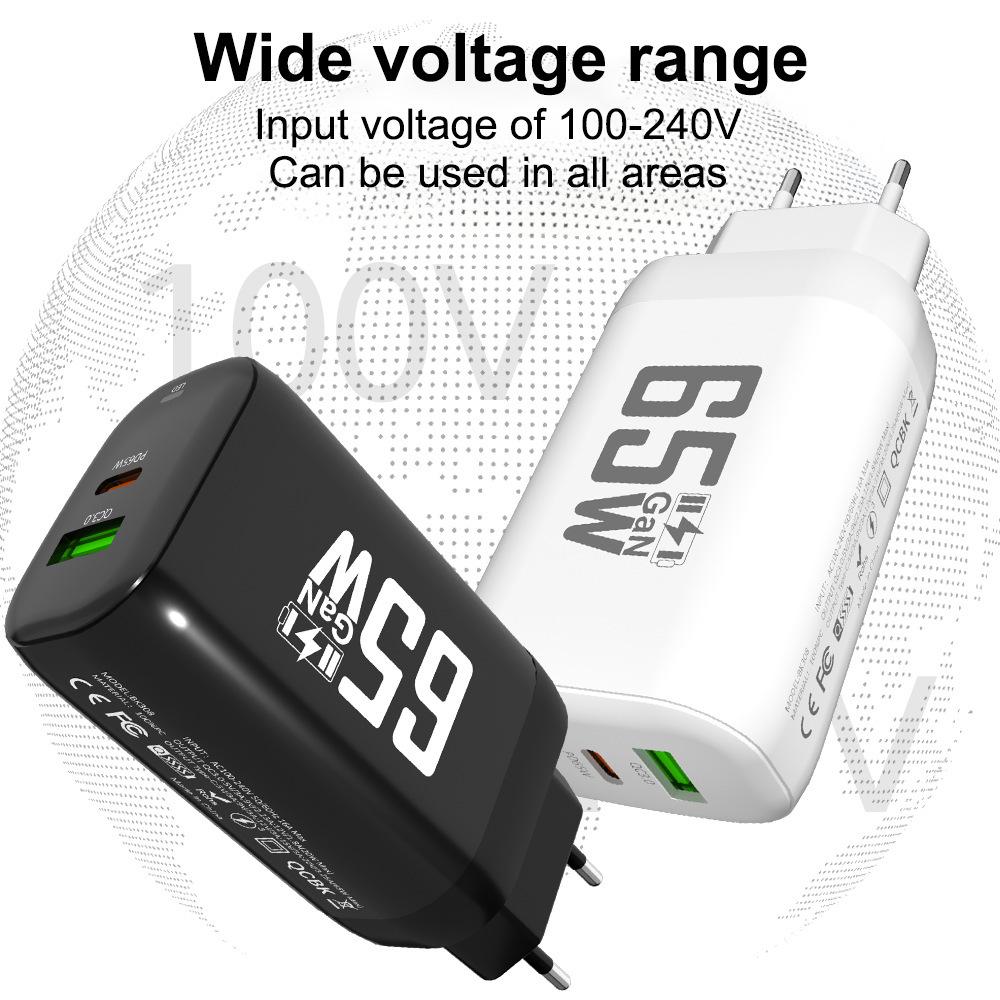 65W nabíječka GaN USB typu C Rychlá nabíječka PD 45W QC3.0 Rychlá nabíječka USB C typu C pro Macbook Laptop iPad iPad iPhone 15 Samsung