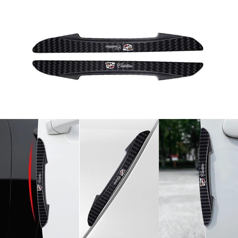 4pcs Car Door Edge Anti-collision Sticker For Cadillac Emblem ESCALADE ATS BLS CT4 CT6 SRX STS XT4 XT5 SLR XT6 XTS Accessories