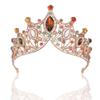 Colored Rhinestone Baroque New Bridal Crown Tiara Wedding Dress Wedding Hair Accessories Birthday Crown Adult