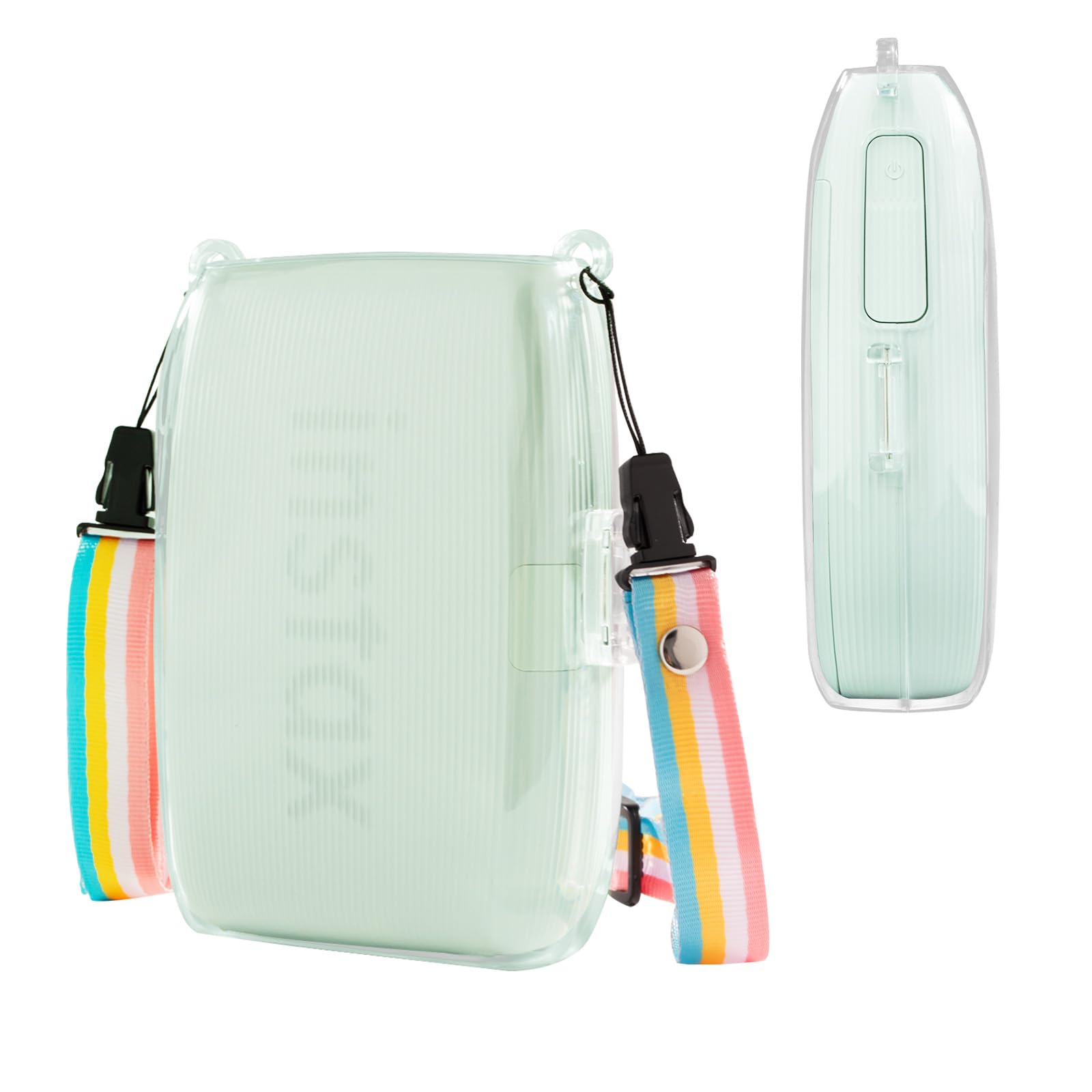 

HIYQIN Smartphone Printer Case, Instax Mini Link3 Case, Bag for Fujifilm Instax Mini Link3 Smartphone Printer, Clear Cover with Shoulder Strap