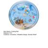 Pet Cooling Water Bed for Dog Cats Thickened Pet Water Sensory Play Mat Ocean Theme Interactive Self Play Toy with Floating Fish