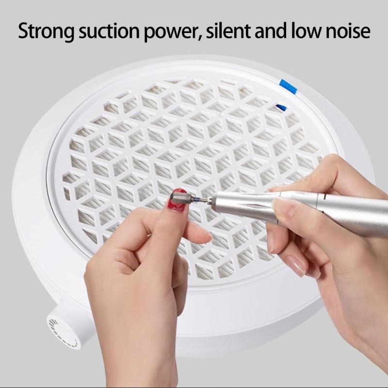 Nail Vacuums Cleaner Strong Suction Nail Dust Collector Turbines Brushless Nail Dust Remover Manicures Supplies