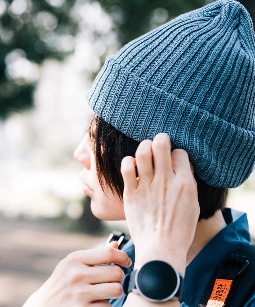 Nakota Cotton Knit Made in Winter and One Size Fits Coffee Brown Hat, Tagless, Japan, Hat, Men's Women's, All,