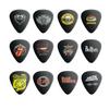 Guitar picks 12 pcs 0.71mm, double-sided printing with unique patterns (12 designs), set of acoustic, electric guitar and ukulele, for children and