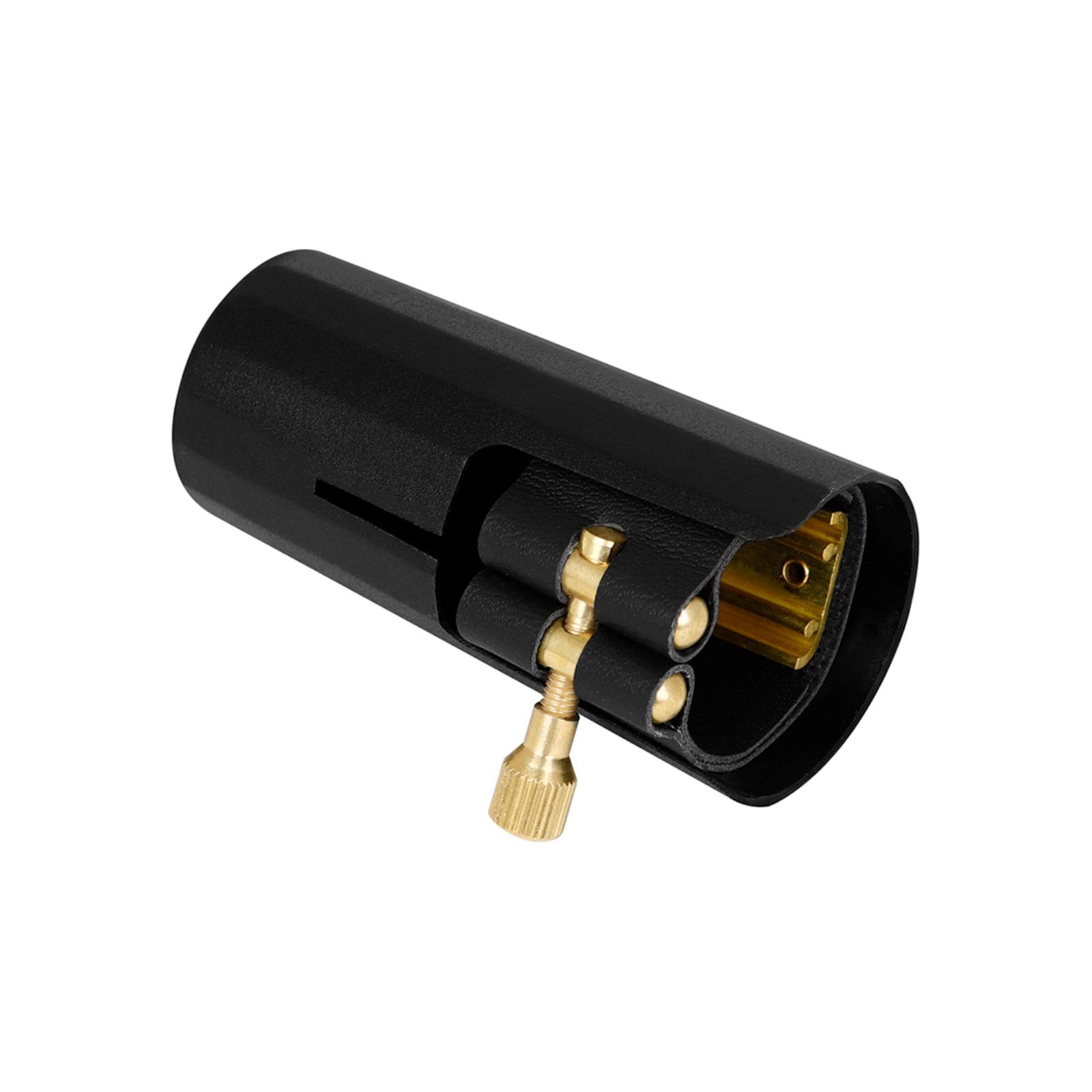 

Мундштучный фиксатор ПУ кожаный фиксатор-лигатура с пластиковыми колпачками Лигатура для кларнета Колпачки для мундштука Прочный