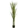 Artificial Yucca Large 190cm Artificial Plant, Plastic Artificial Plant In Pot, 17 X 17 X 190 Cm Emerald Green