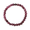 Garnet Bracelet Women's 1mm Small Beaded Bracelet Cherry Red Stone