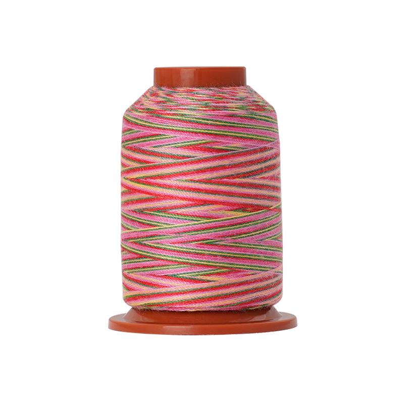 DIY Home Sewing Machine Thread Colorful Polyester Thread, Rainbow Small Roll Colorful Thread Hand Sewing Thread 402 Sewing Thread