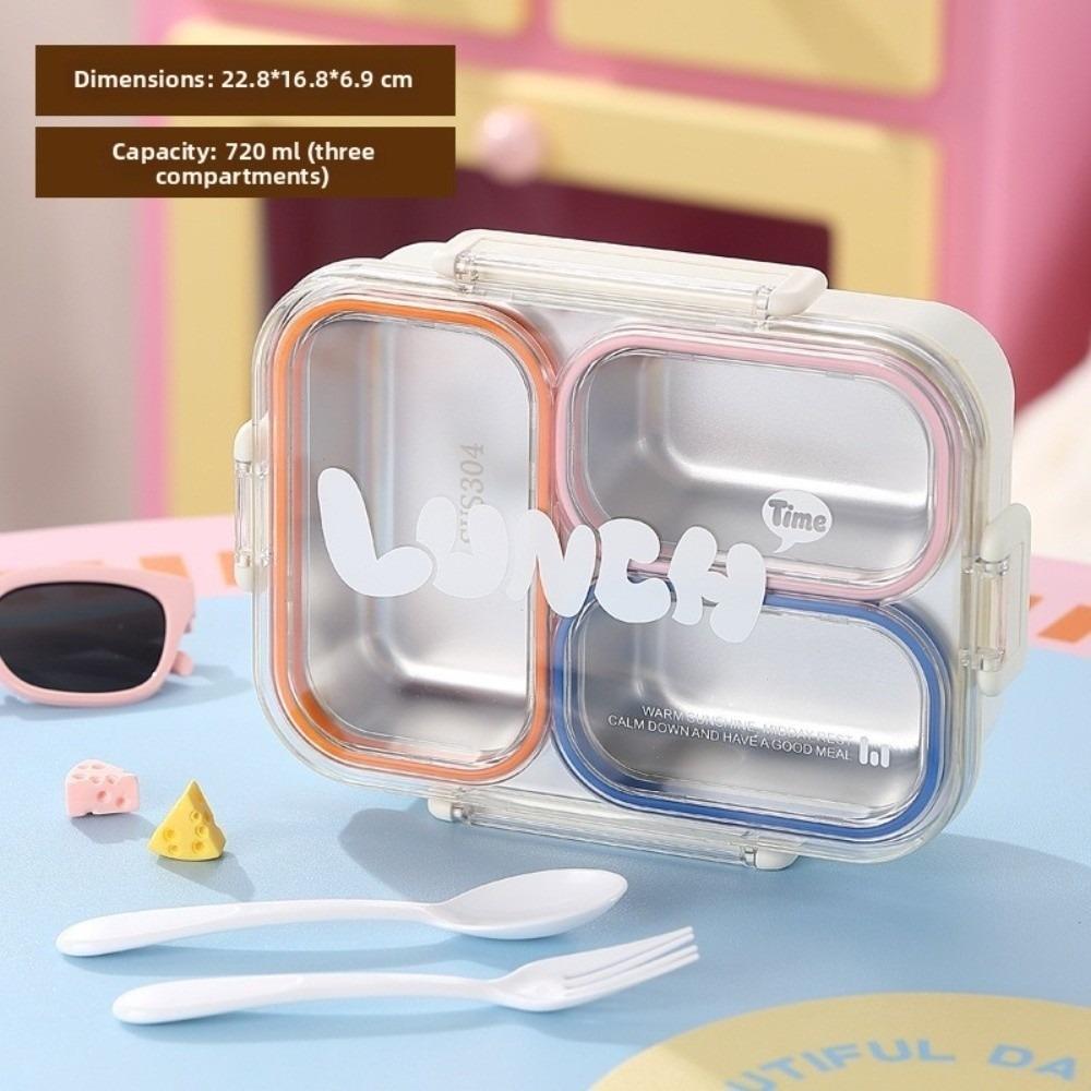 Divided Lunch Box Food Grade Leakproof Storage Box Portable Camping Food Container Student Worker