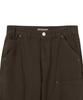 EXCONTAINER Double Knee Carpenter Garment Dyed Pants (Brown)