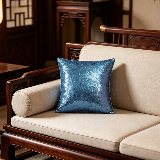 Kissenbezug Pailletten Dekorative Kissenhülle Moderner Bauernhausstil Kissenbezug für Sofa Schlafzimmer Büro
