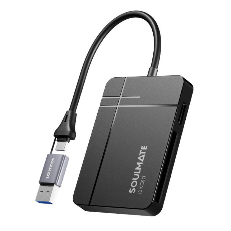 

7Soulmate Four-in-One DQ10 USB 3.0 Card Reader: CF, SD, OTG Android, Type-C.