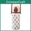 Pattern Letter Capybara Kids Portable Insulated Water Bottle For Home Travel And