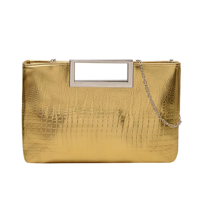 2025 Ladies Crocodile Pattern Crossbody Chain Evening Handbag: High-Quality European & American Fashion