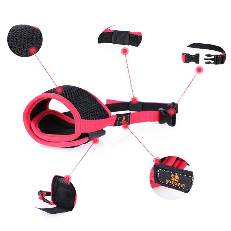 Hundemaulkorb gegen Beißen, Bellen und Kauen mit bequemem Netz, weichem Stoff und verstellbarem Riemen, geeignet für kleine, mittelgroße und große Hunde