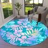 1pc Office Carpet Chair Mats Tropical Floral Pattern Perfect for Decorating Office Chairs, Living Rooms, Or Bedrooms