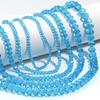 3 4 6 8 10mm Rondelle Faceted Crystal Beads Lake Blue Glass Beads Loose Spacer Beads For Jewelry Making DIY Bracelets Necklace