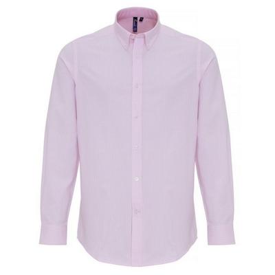 Herre bomullsrik Oxford Stripe skjorte