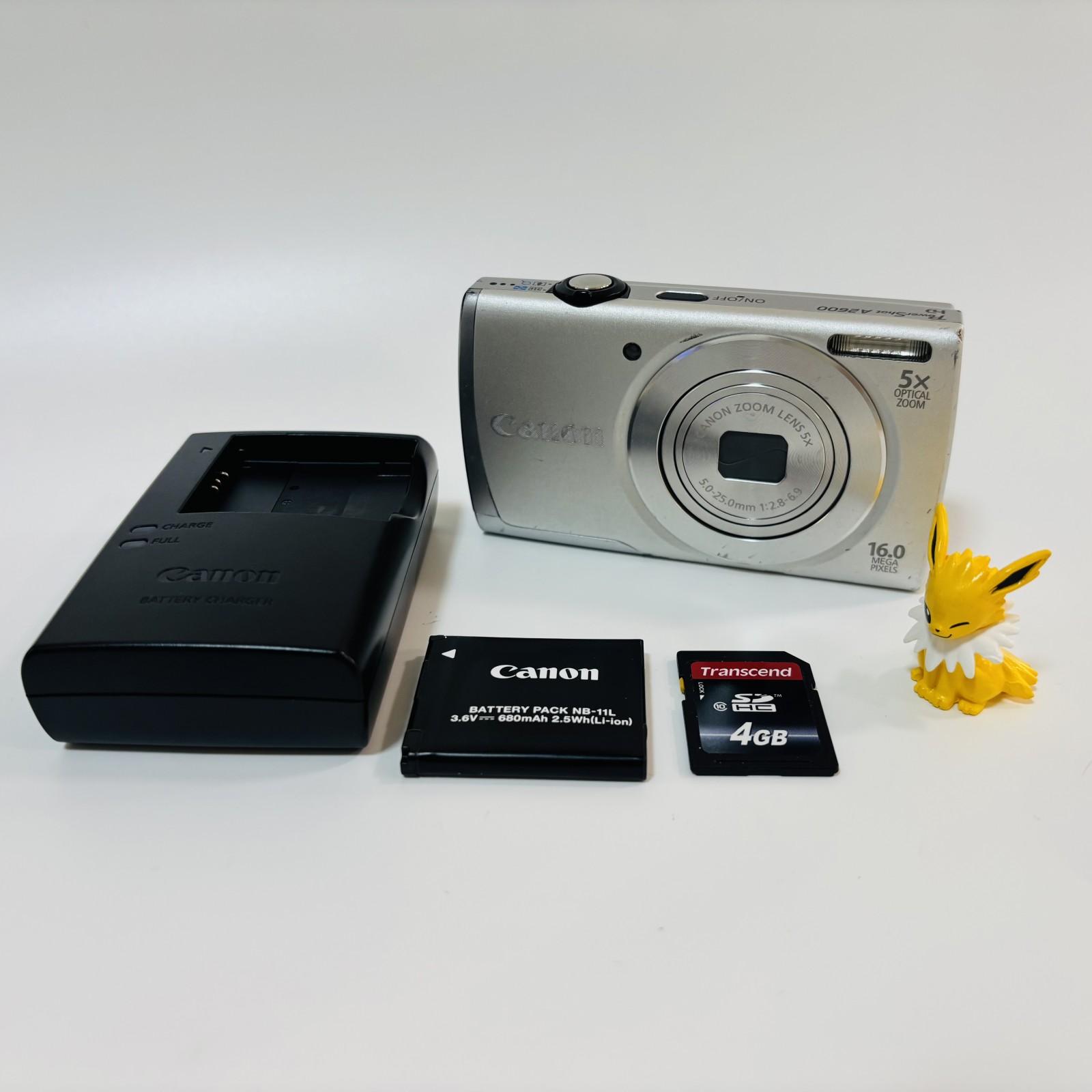 

[Used] Canon Power Shot A2600 16.0MP Digital Camera Silver 5x Zoom From JAPAN