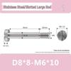 M6 D6D8 Stainless Steel Slotted Plug Screw, Half-Thread, Smooth Shank, Shoulder Limit Bolt