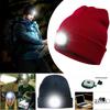Unisex Beanie LED Flashlight Hat Warm Comfortable Woolen Yarn LED Hat with Light for Outdoor
