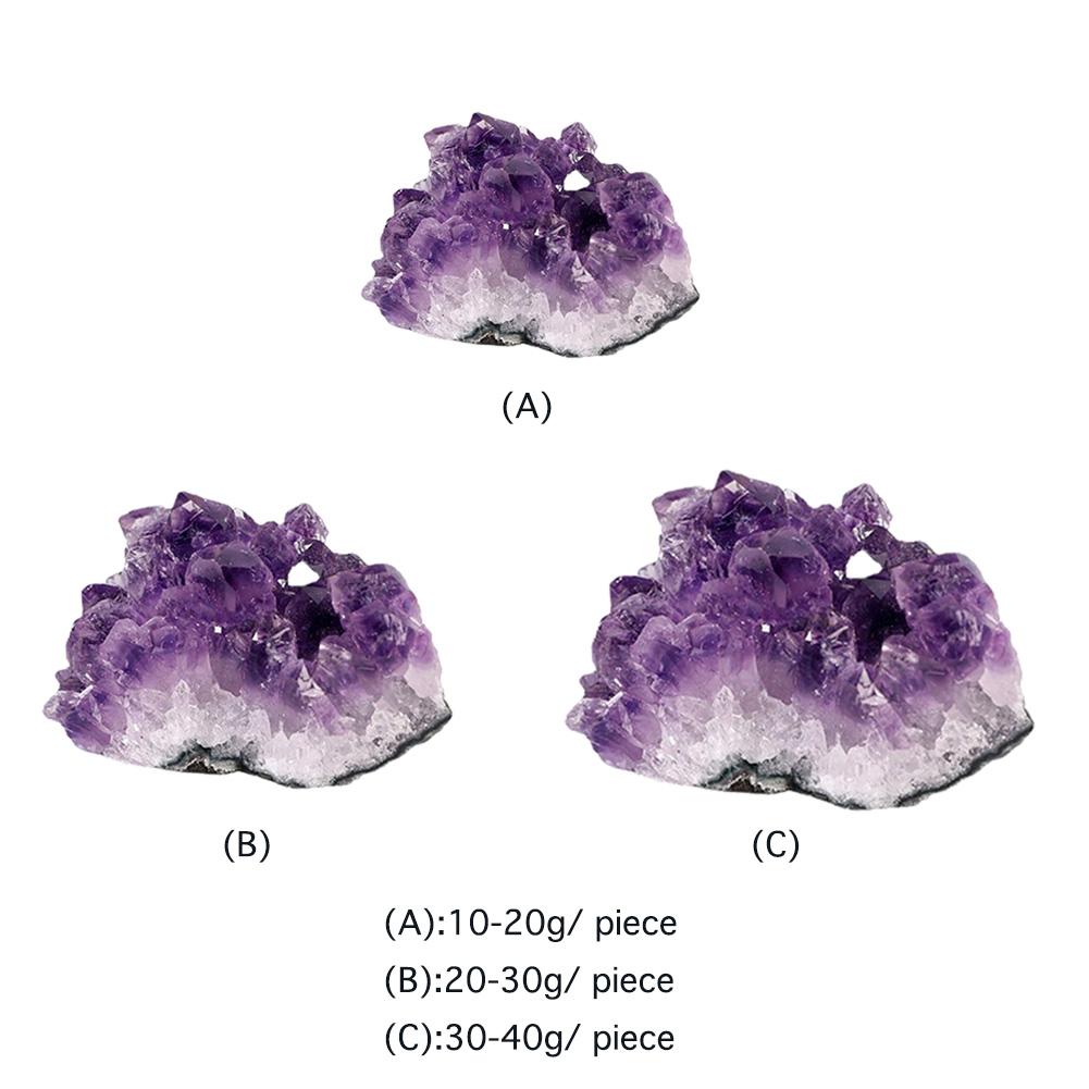 Raw Amethyst Quartz Mineral Specimen Purple Crystal Healing Natural Stones Home Room Office Decoration Irregular Cluster
