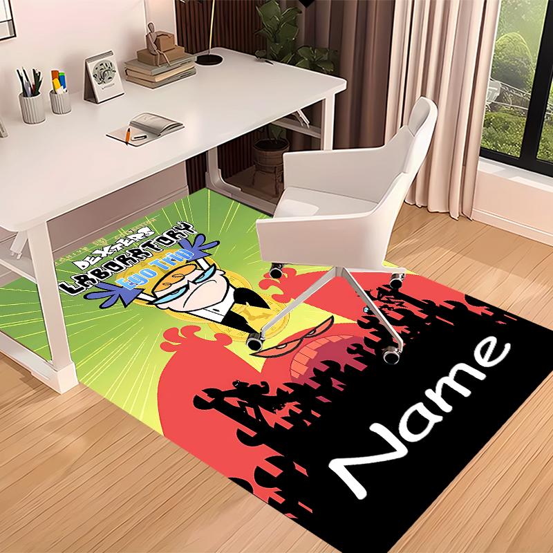 Custom personalization Dexter's Laboratory Print Area Rug - Soft, Washable Non-Slip Indoor Mat,Living Room,Home&Office Decorative Rug