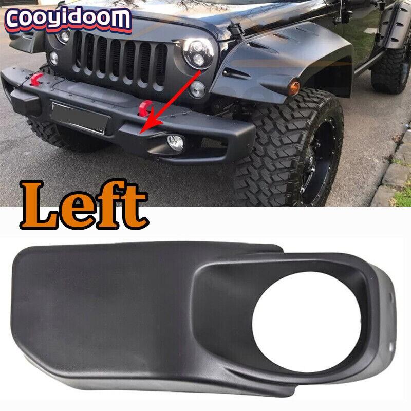 Left Fog Light Lamp Cover Bumper Fog Light Bezel For JEEP Wrangler JK 2007-2017