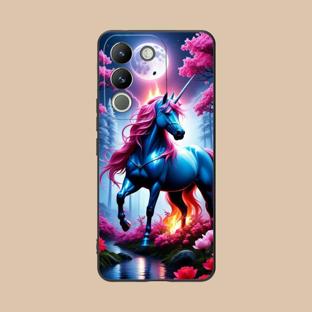 

Fantasy Unicorn Mobile Phone Case for VIVO Y77 76 75 74 73 72 58 56 55 51 50 38 36 Y19 Y18 Y03 Y01 5G Colorful Printing Cover vivo Y77