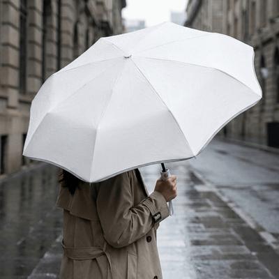 Zonnebrand 3-Vouws Paraplu Reflecterende Rand Dubbel Gebruik Paraplu Regen Paraplu Buitenactiviteiten
