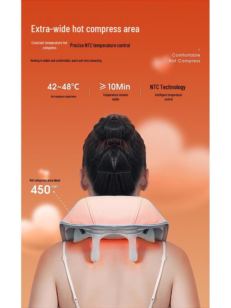 Cross-border Multifunctional Heated Neck and Shoulder Massager