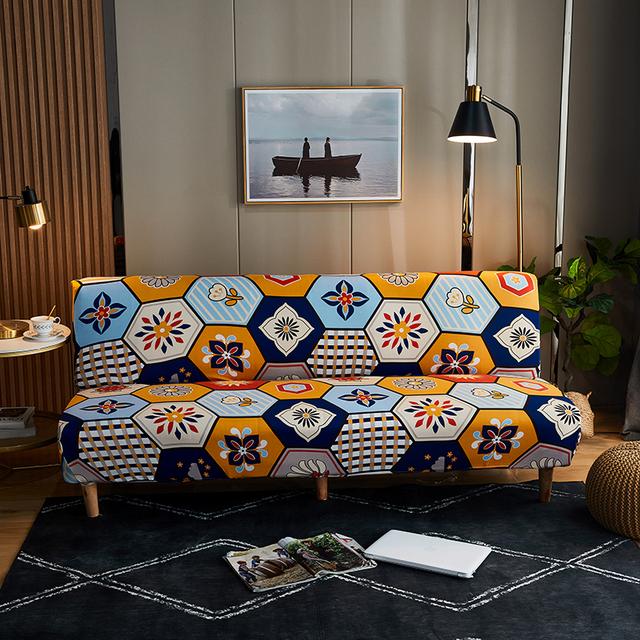 Sofa Bed Cover For Living Space Folding Sofa Covers Elastic Spandex Safe Soft Protector Slipcovers Durable Material