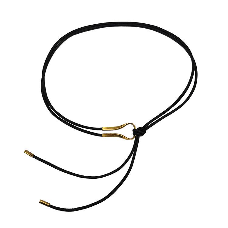 Elegant Women's Leather Knot Belt - Chic, Holeless Waist Cincher for Dresses
